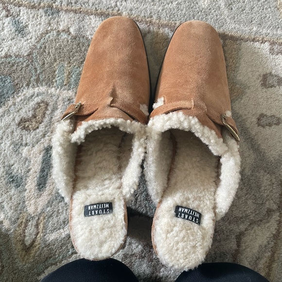 Stuart Weitzman shearling mules - Picture 3 of 3